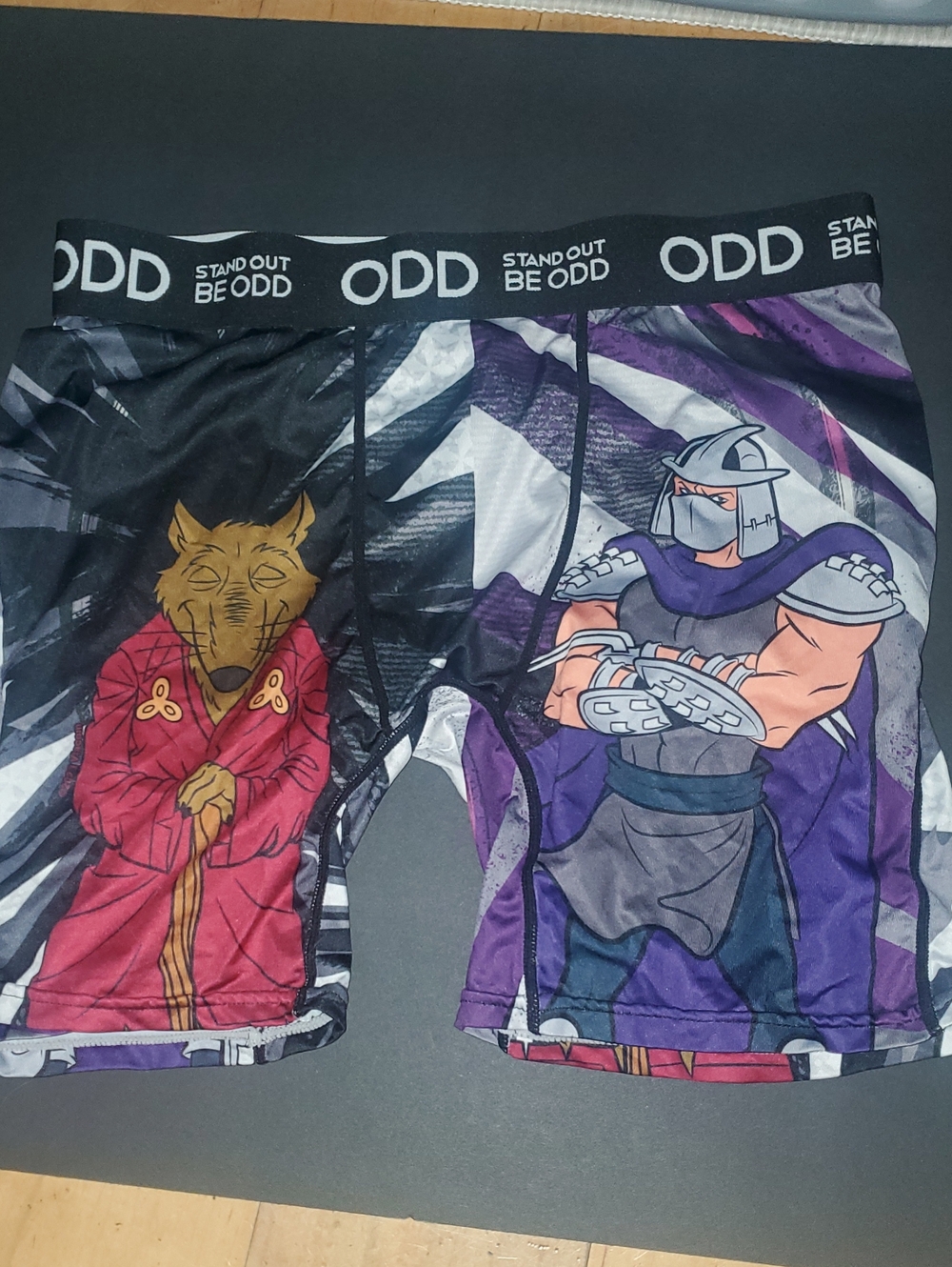 ODD Graphic Boxer Briefs — TMNT Shredder And SPLINTER